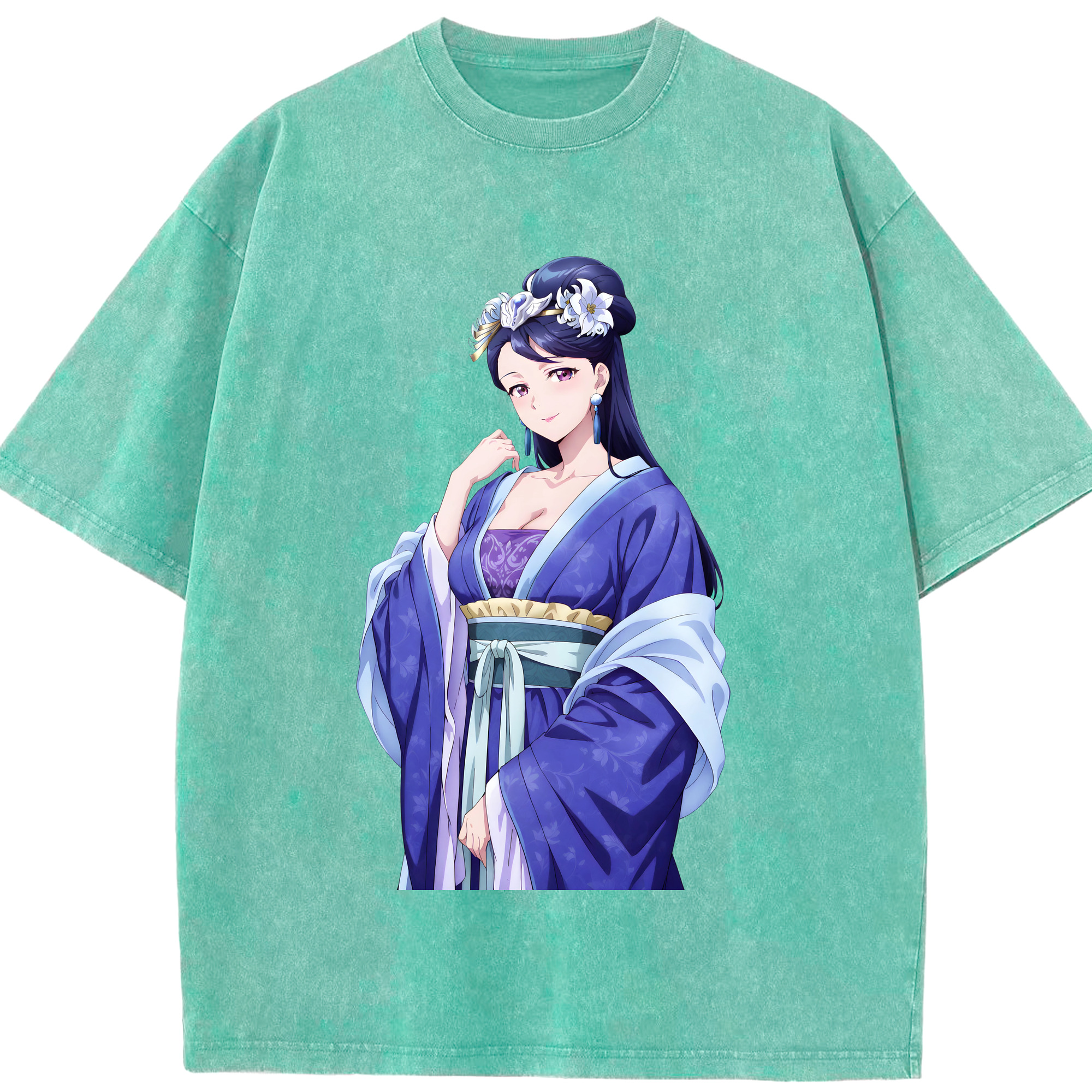 （画像用） 薬屋のひとりごと The Apothecary Diaries 綿100% ヴィンテージ風 半袖Tシャツ（フロントプリント）